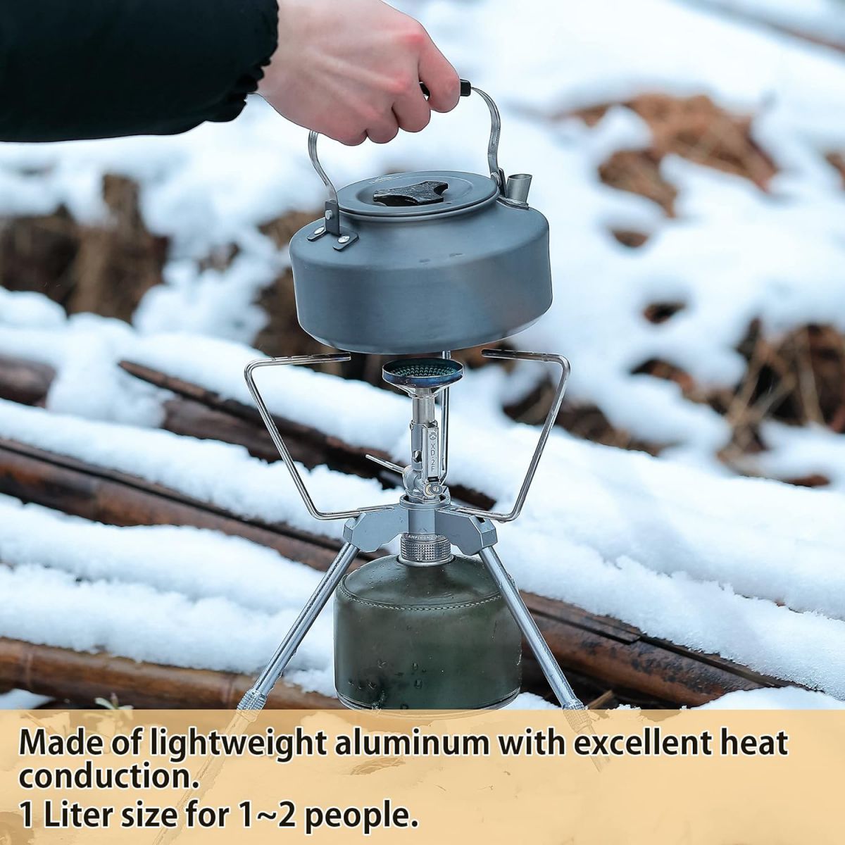  Ấm Đun Nước Bằng Nhôm Campingmoon S1000 (1 Lít) 