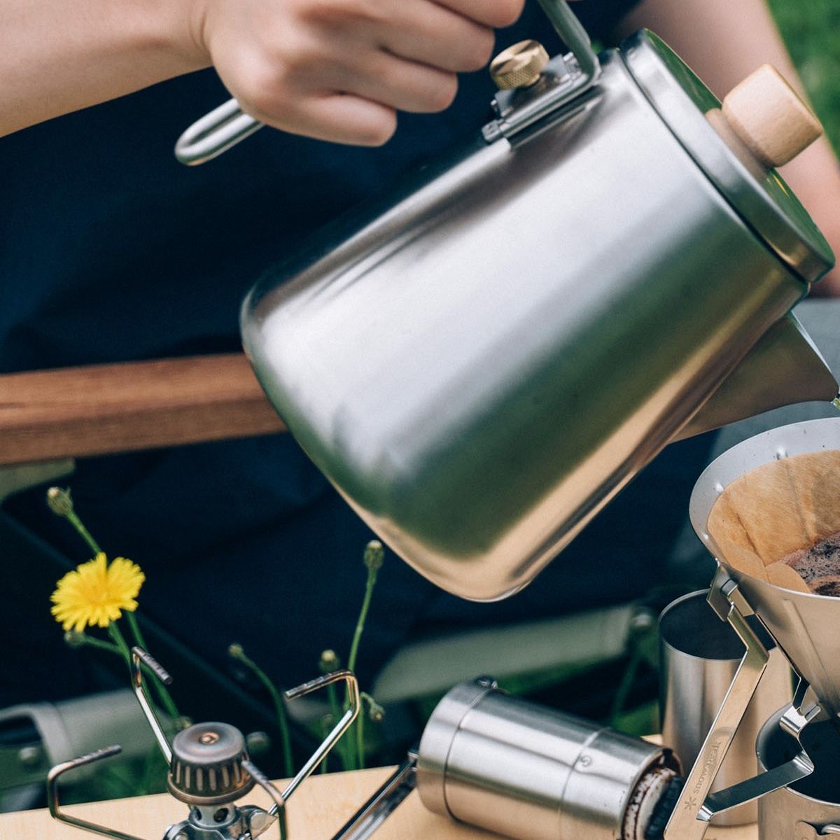  Ấm Nước Cắm Trại Snowpeak Field Barista Kettle 