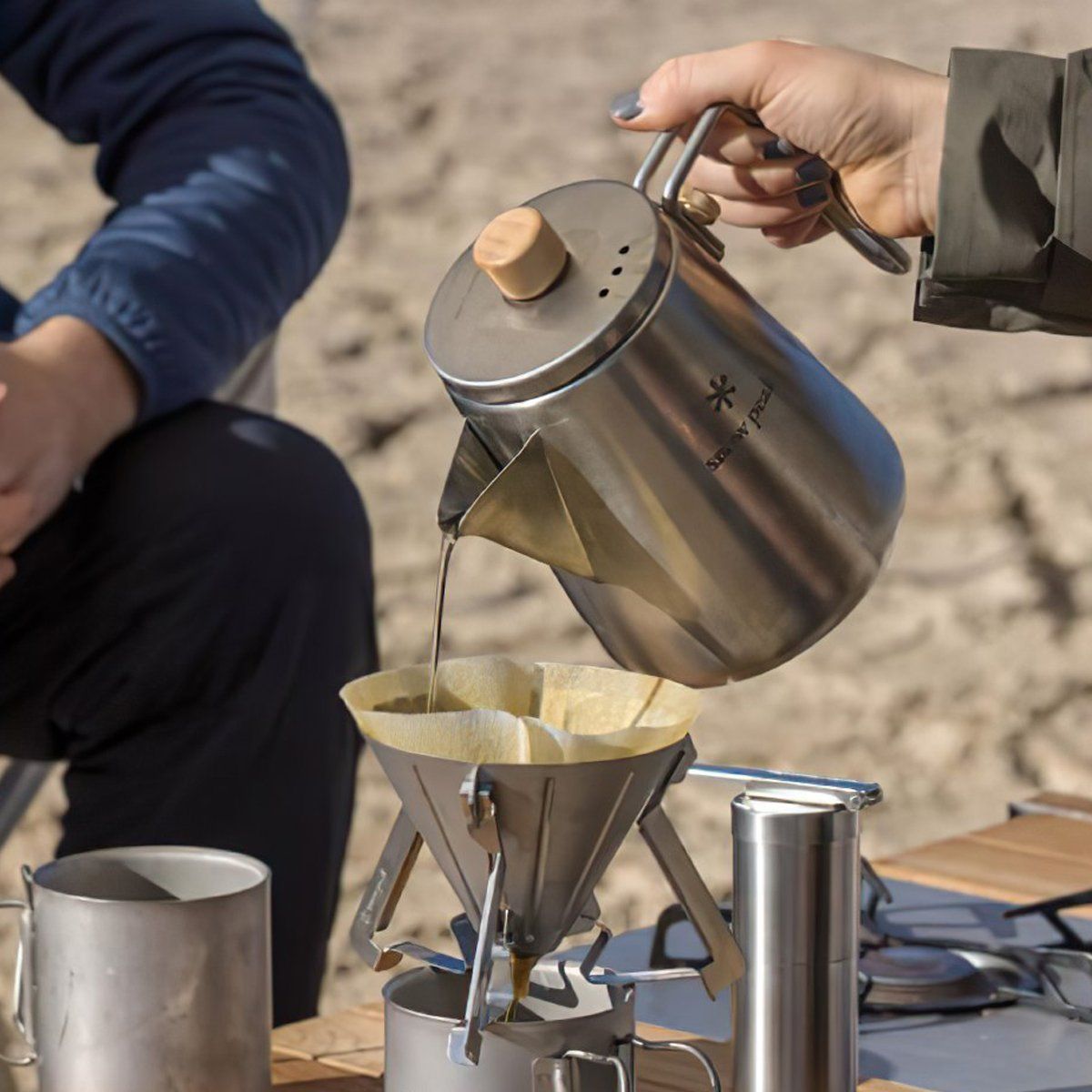  Ấm Nước Cắm Trại Snowpeak Field Barista Kettle 