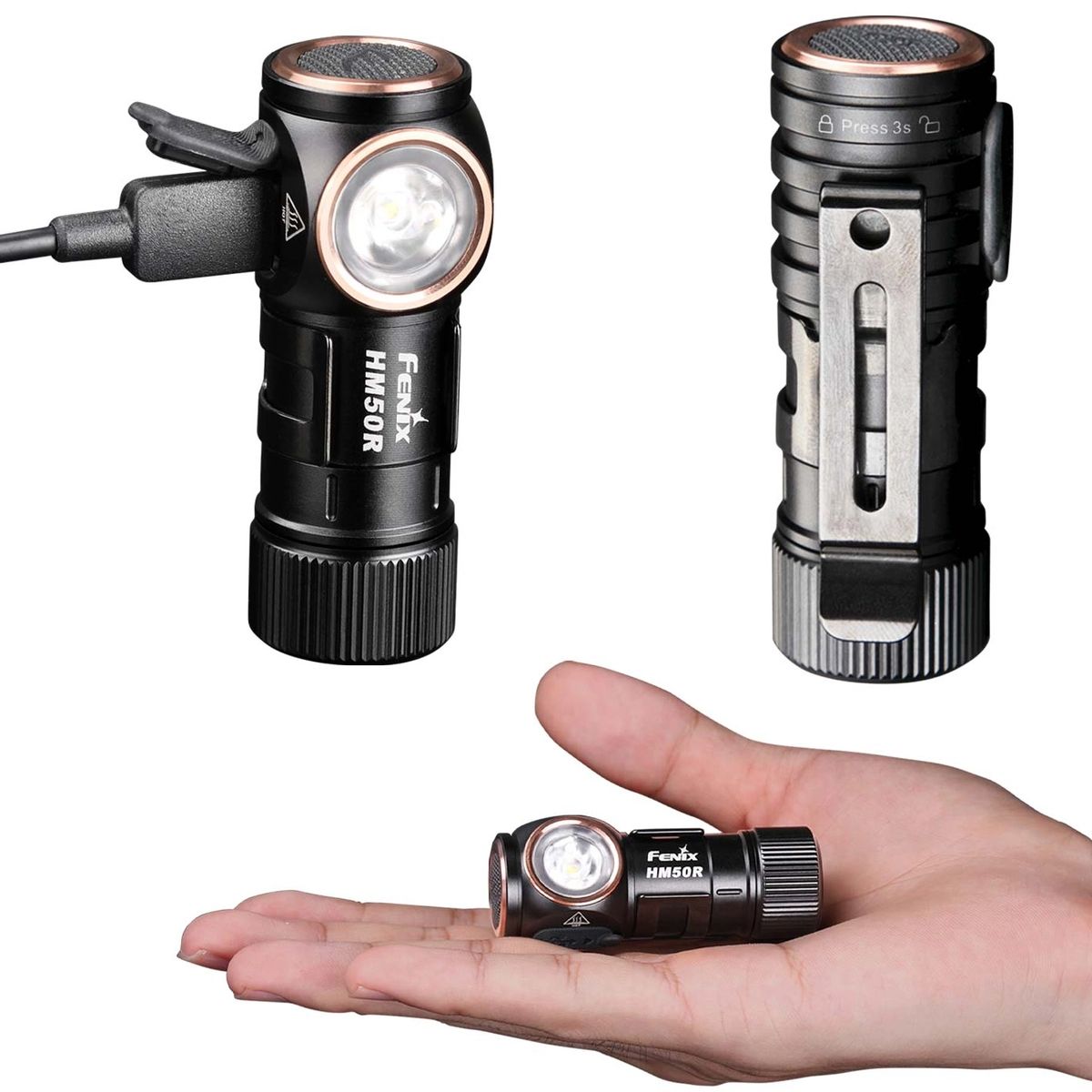  Đèn Pin Đội Đầu Cắm Trại Du Lịch Fenix Hm50R V2.0 Độ Sáng 700 Lumen Chiếu Xa 115M 