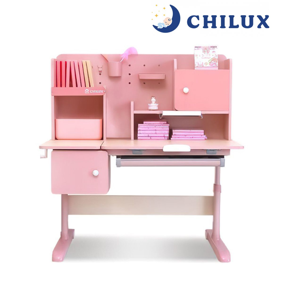  Bàn Học Thông Minh Và Ghế Công Thái Học Cho Trẻ Chilux Smart V (1m2 và 1m ) 
