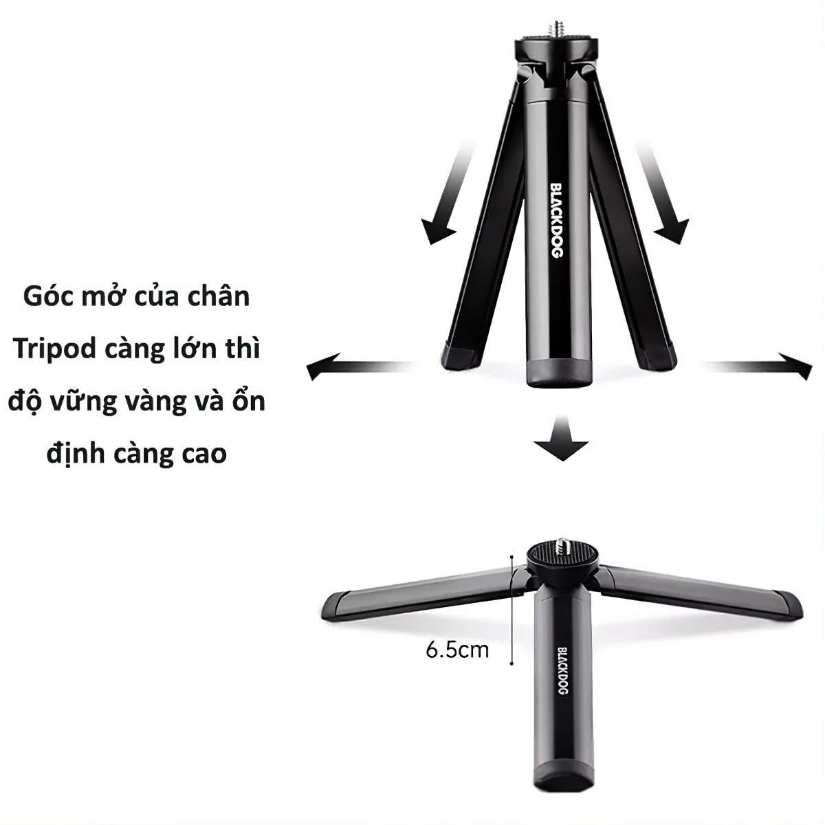  Chân Tripod Đèn Cắm Trại Blackdog Aluminum Alloy Tripod 