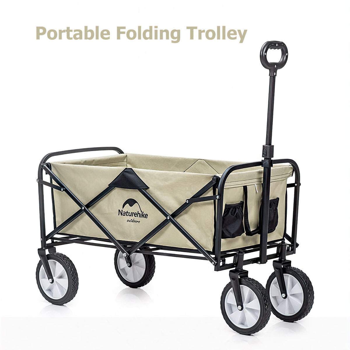  -Xe Đẩy Gấp Gọn Cắm Trại Du Lịch, Dã Ngoại – Bánh Nhỏ Naturehike Folding Trolley 
