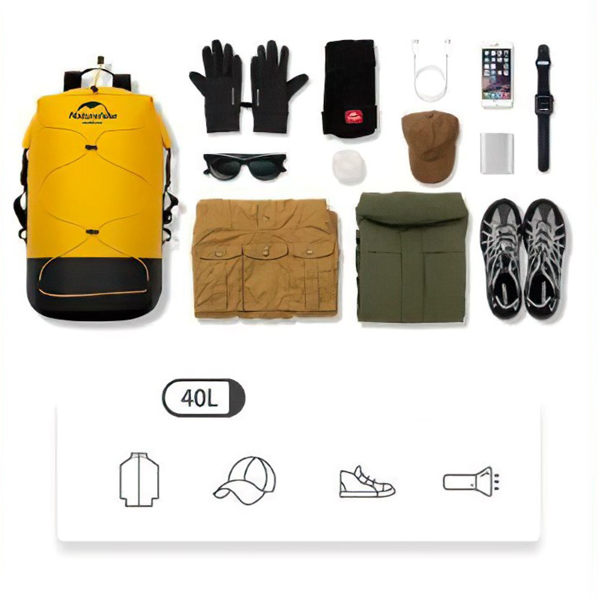  Ba Lô Chống Nước Đi biển Lội Suối Cắm Trại Naturehike 