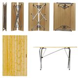  Bàn Cắm Trại Du Lịch Snowpeak One Action Table Long Bamboo 