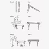  Bàn gấp dã ngoại vân gỗ Naturehike 