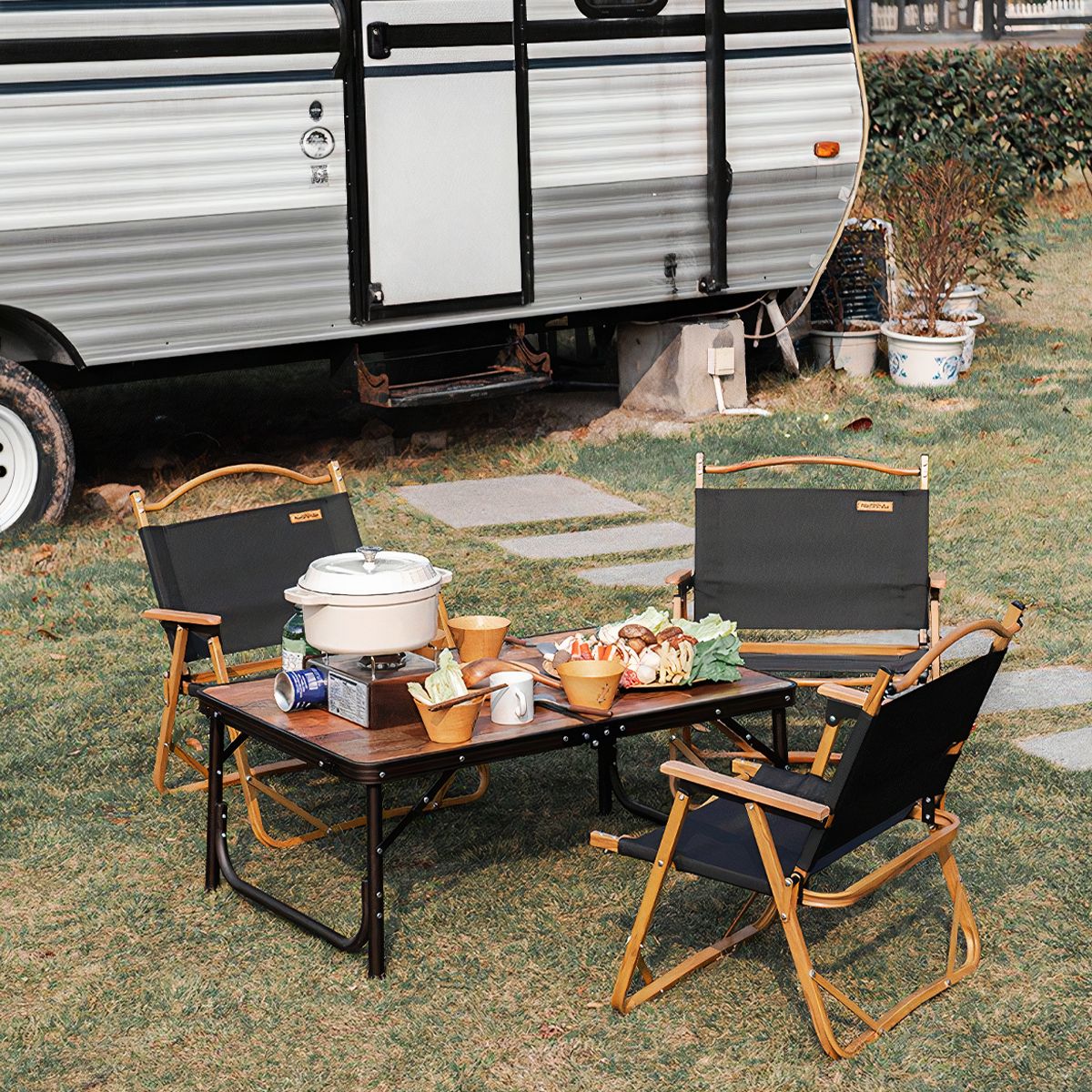  Bàn Gỗ Ép Vintage Có Thể Điều Chỉnh Được Độ Cao NatureHike 