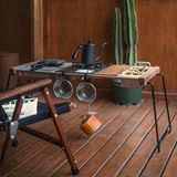  Bàn Gỗ Dã Ngoại Khung Thép IGT Naturhike Glamping 