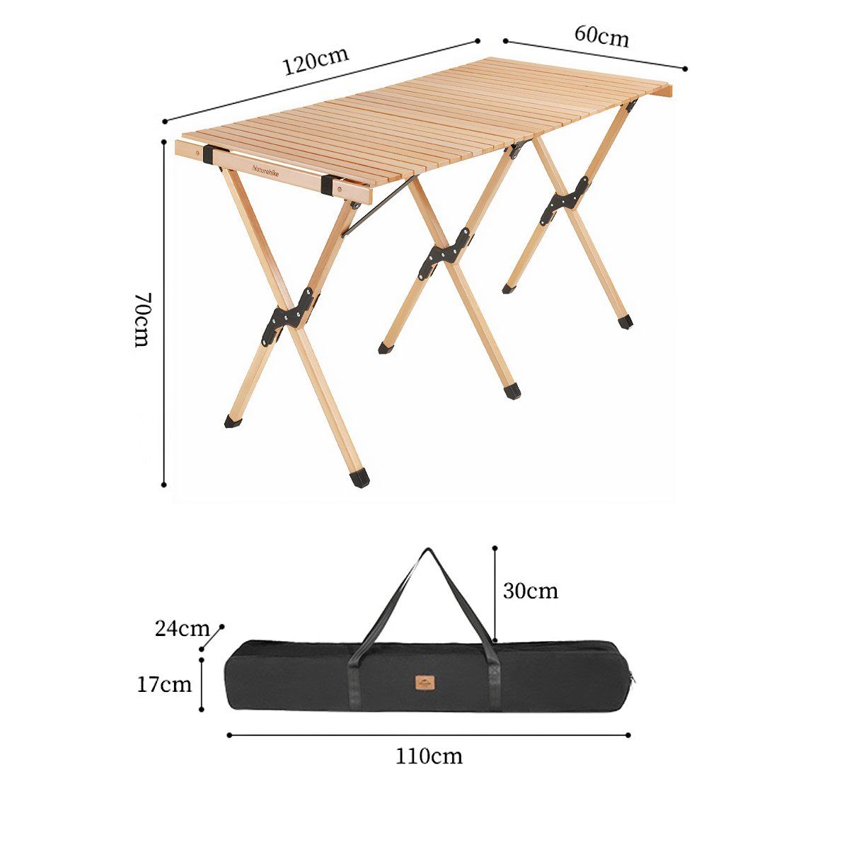  Bàn gỗ sồi tự nhiên cao cấp Naturehike NH19JJ009 