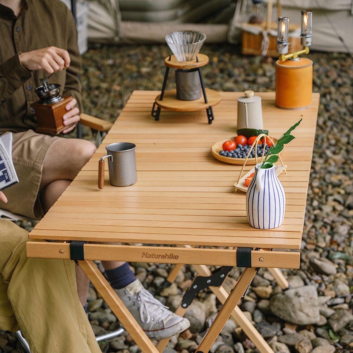  Bàn gỗ sồi tự nhiên cao cấp Naturehike NH19JJ009 