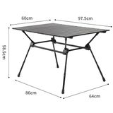  Bàn nhôm cắm trại gấp gọn điều chỉnh độ cao FT12 NatureHike CNH22JU025 