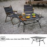  Bàn nhôm cắm trại gấp gọn điều chỉnh độ cao FT12 NatureHike CNH22JU025 