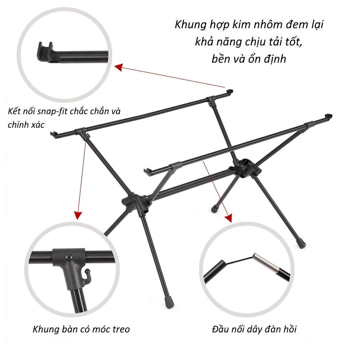  Cọc - Sào treo đèn Flextail LANTERN STAND-Portable Camping Lantern Stand 