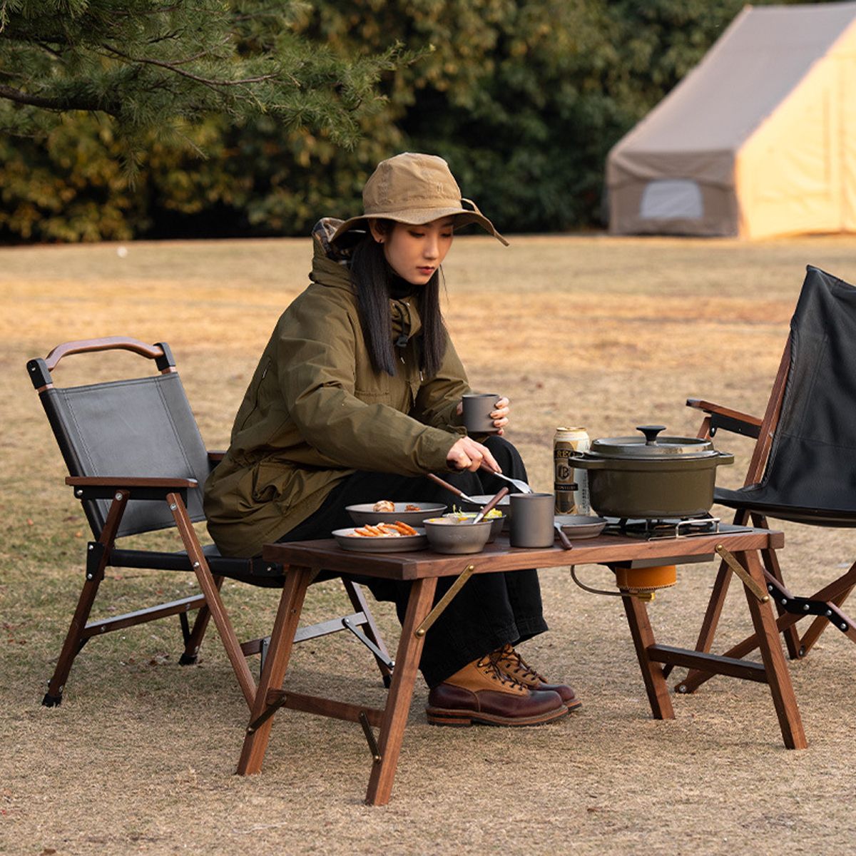  Bàn Gỗ Cắm Trại Glamping Sang Trọng Naturehike 