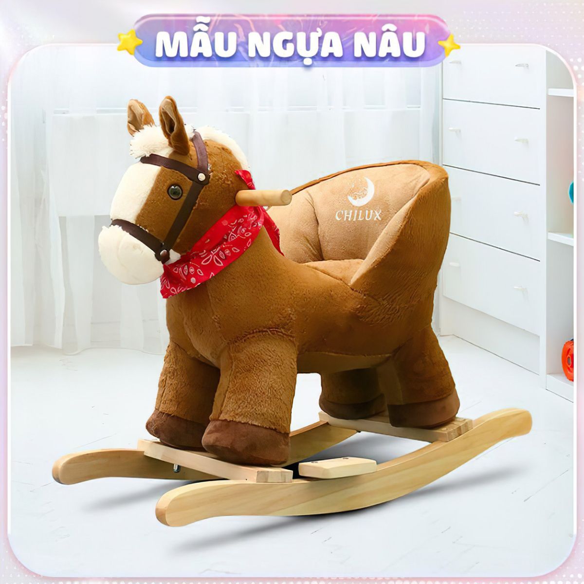  Bập Bênh Thú Bông Cho Bé - Con Cừu 
