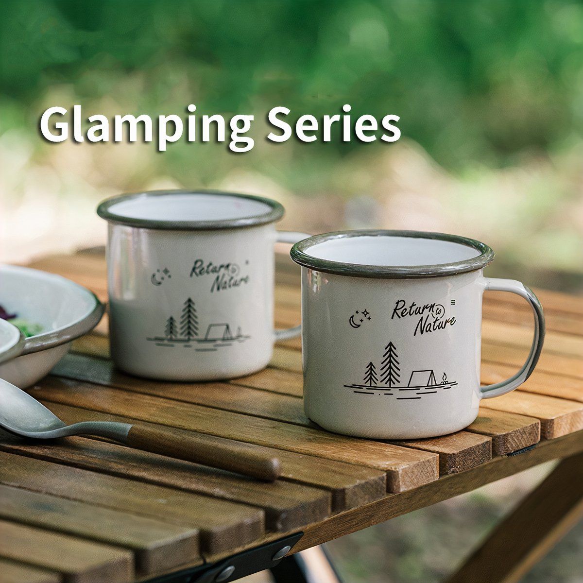  Bát Đĩa Cắm Trại Du Lịch Tráng Men Naturehike 