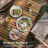  Bát Đĩa Cắm Trại Du Lịch Tráng Men Naturehike 