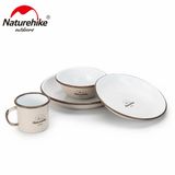  Bát Đĩa Cắm Trại Du Lịch Tráng Men Naturehike 