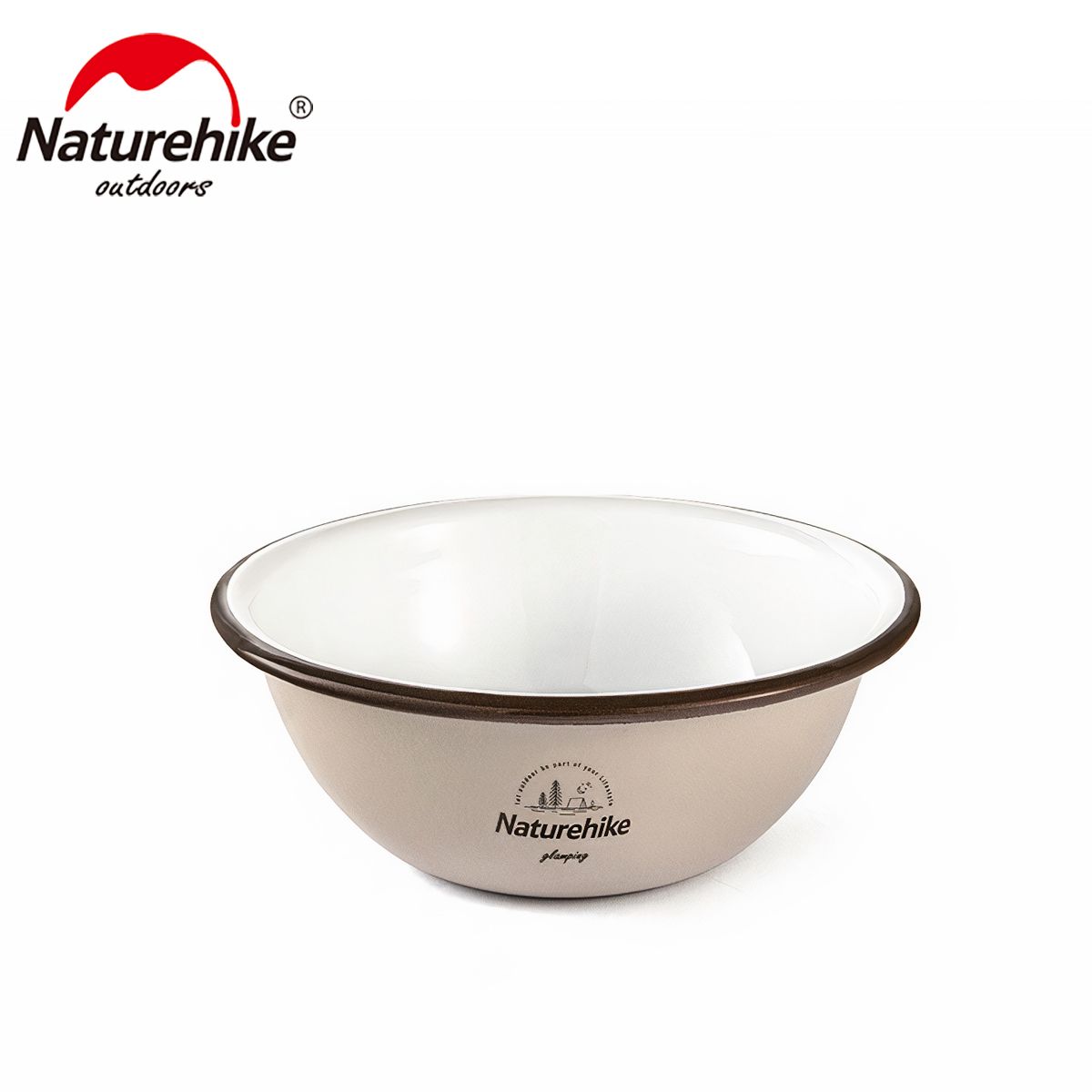  Bát Đĩa Cắm Trại Du Lịch Tráng Men Naturehike 