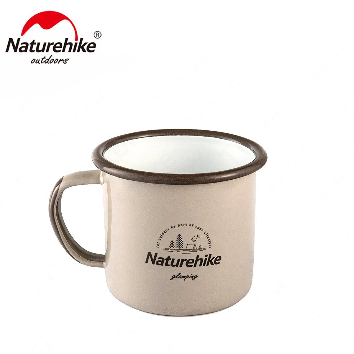  Bát Đĩa Cắm Trại Du Lịch Tráng Men Naturehike 