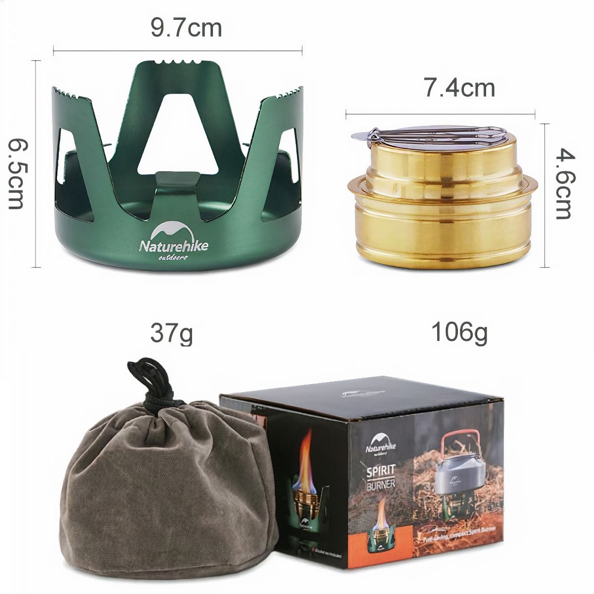  Bếp Cồn Dã Ngoại, cắm trại, Đi Phượt Mini NatureHike 