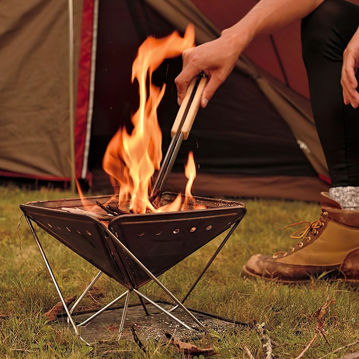  Bếp Củi Cắm Trại Du Lịch Snowpeak Pack & Carry S Fireplace 