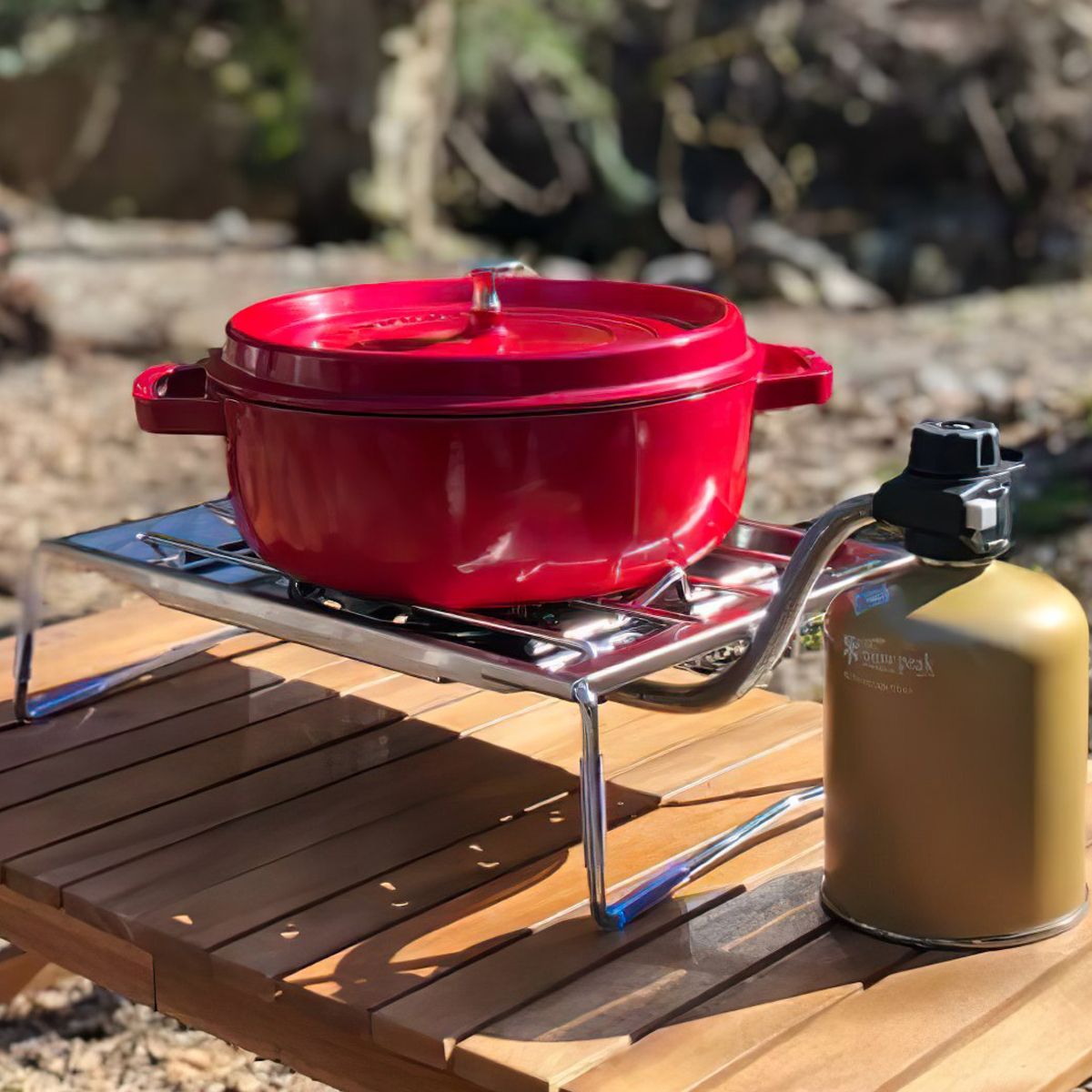  Bếp Gas Cắm Trại Du Lịch Snowpeak Flat Burner 
