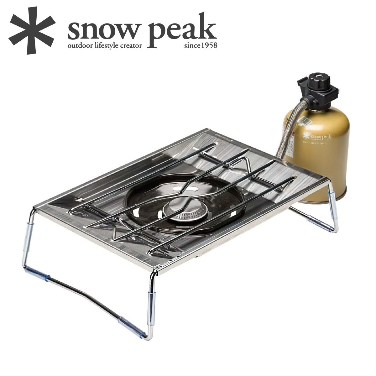  Bếp Gas Cắm Trại Du Lịch Snowpeak Flat Burner 