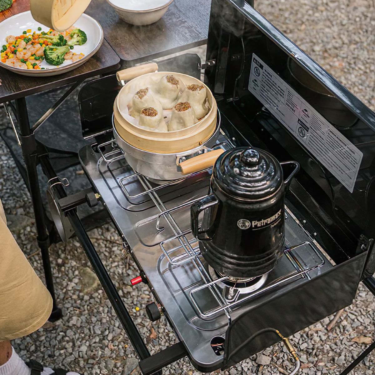  Naturehike Bếp Gas Đôi Cắm Trại Glamping Xếp Gọn NH22RJ001 