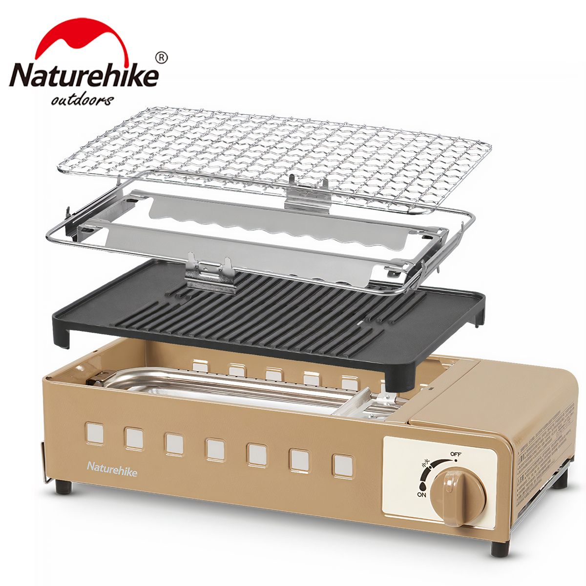  Bếp Gas Và Bộ Nồi Lẩu Nướng Mang Đi Cắm Trại dã ngoại Naturehike 
