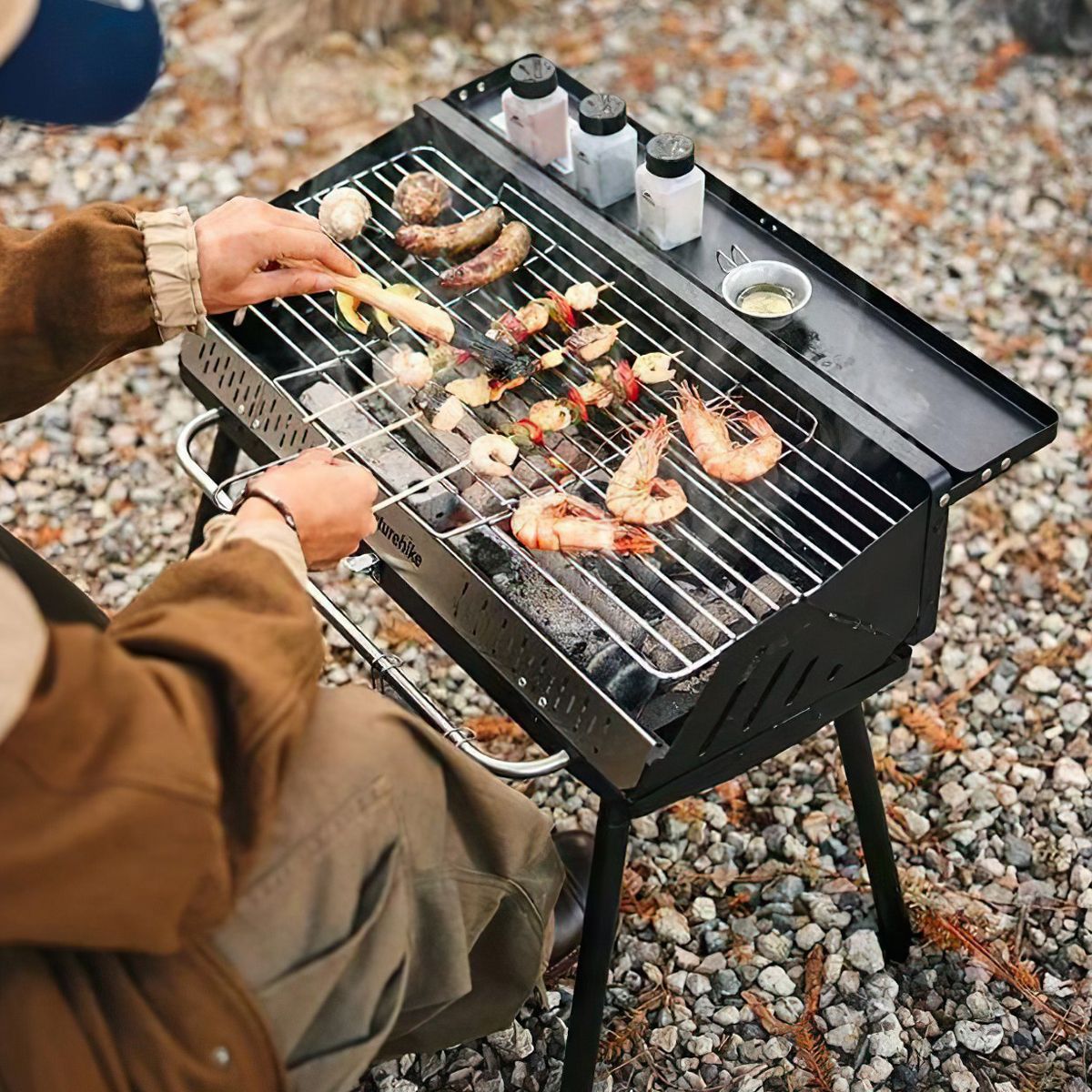  Naturehike CNK2300015 Bếp Nướng Than BBQ Cắm Trại 