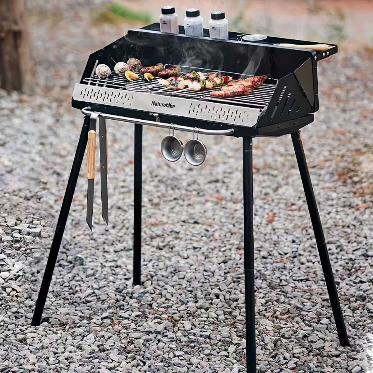  Naturehike CNK2300015 Bếp Nướng Than BBQ Cắm Trại 