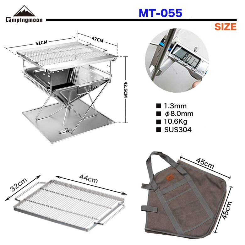  Bếp Nướng Than Hoa Dã Ngoại Cắm Trại Campingmoon MT-055 