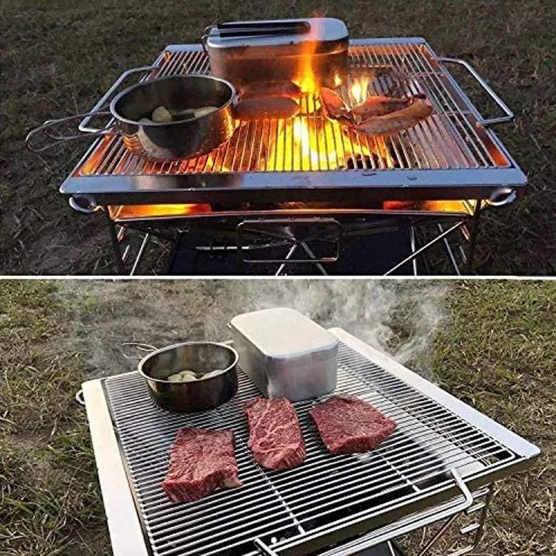  Bếp Nướng Than Hoa Dã Ngoại Cắm Trại Campingmoon MT-055 