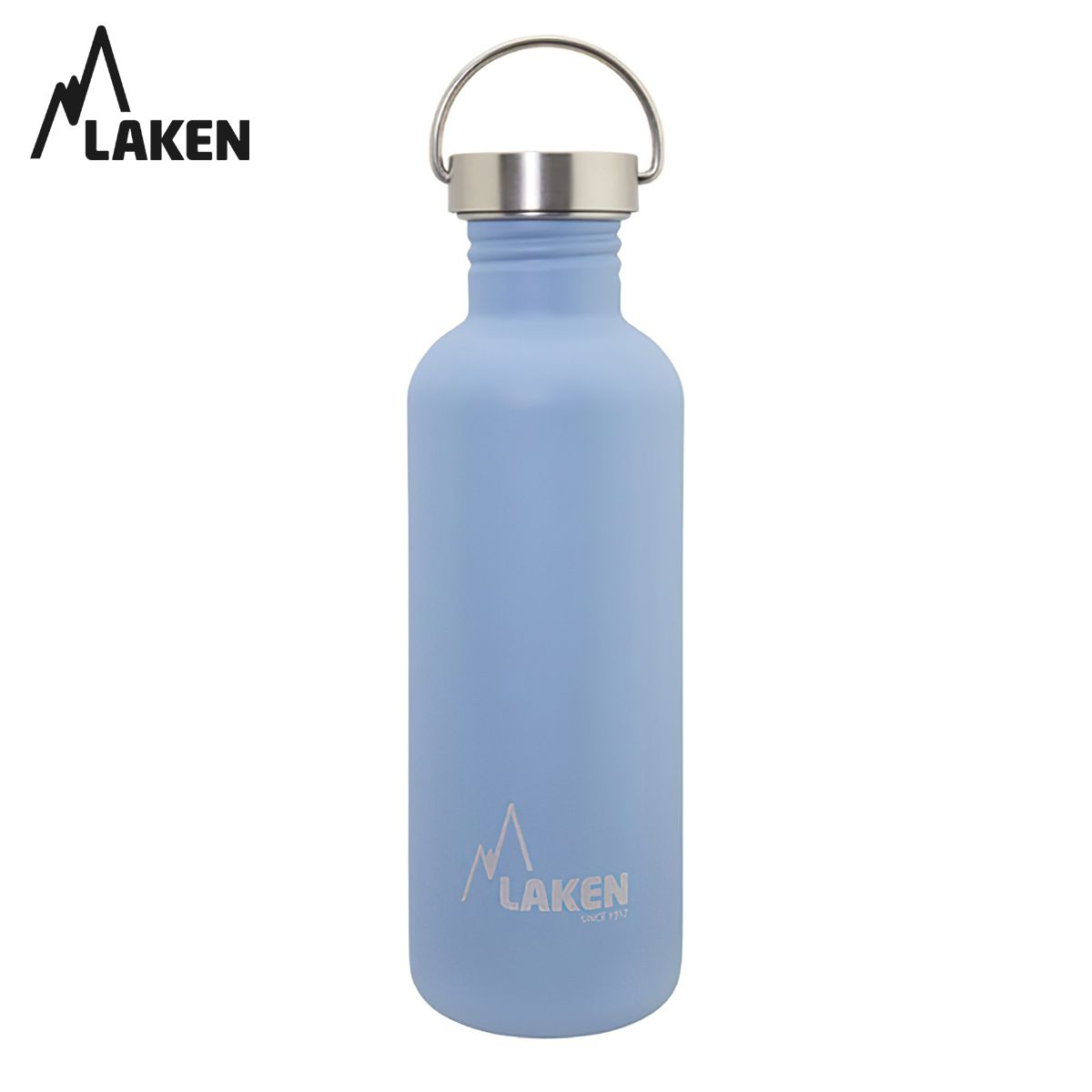  Bình Nước Inox Cắm Trại Laken Basic Steel 1L Nắp Thép 