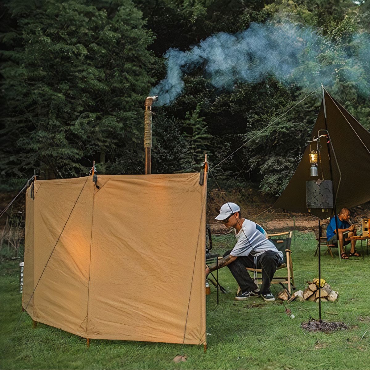  Bình Phong Cắm Trại Chắn Gió Bên Lều Glamping Naturehike 