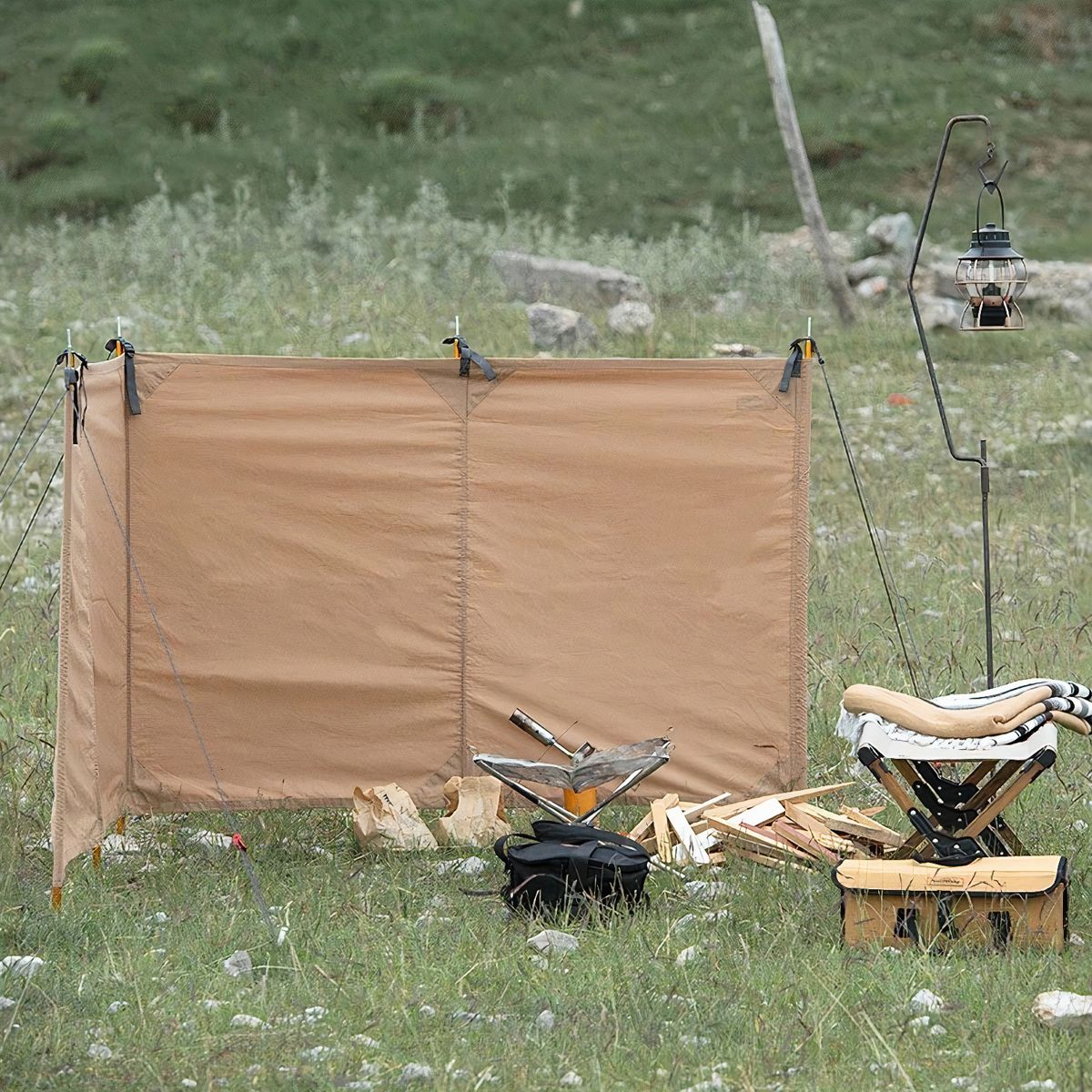  Bình Phong Cắm Trại Chắn Gió Bên Lều Glamping Naturehike 