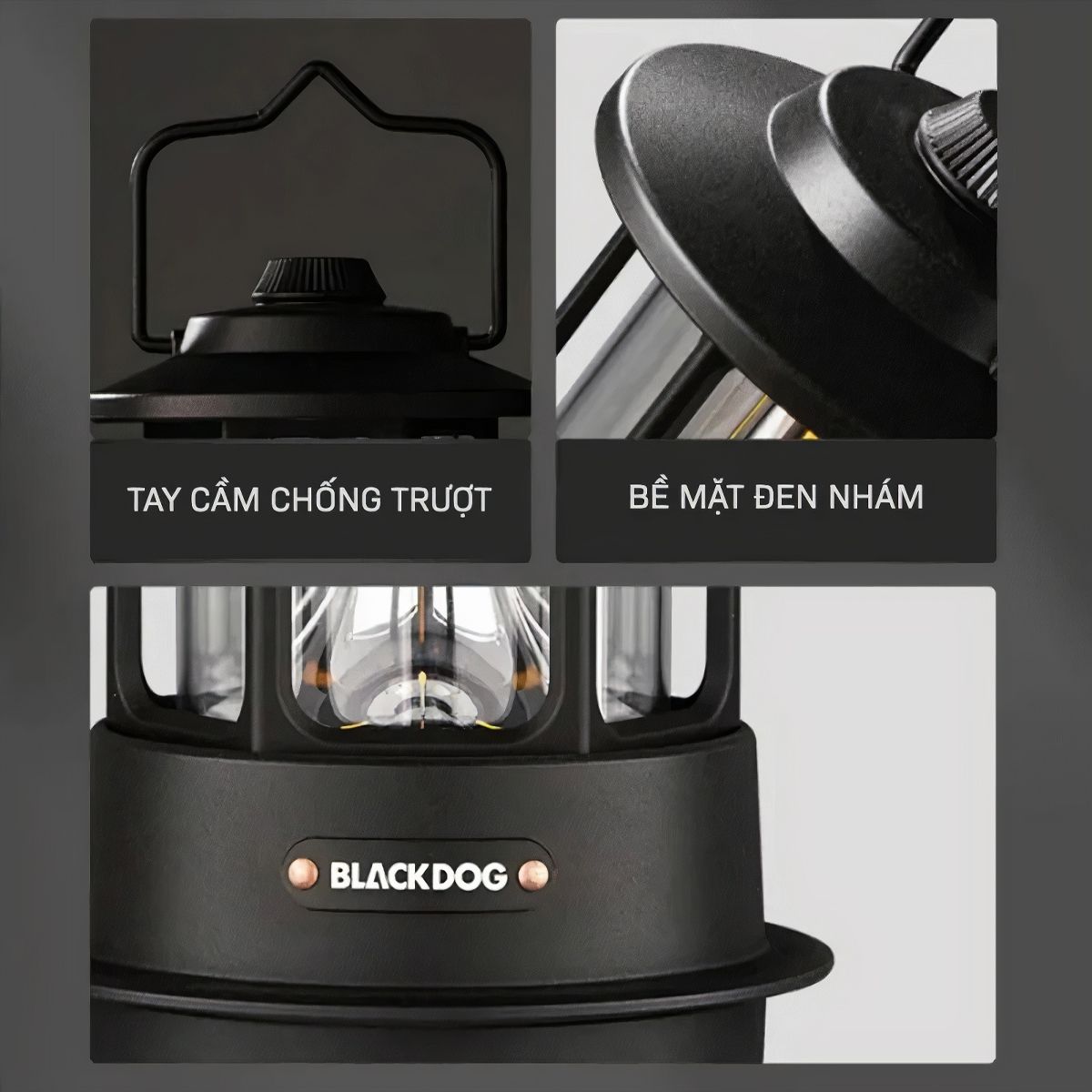  Đèn Bão Cắm Trại Cổ Điển Blackdog 