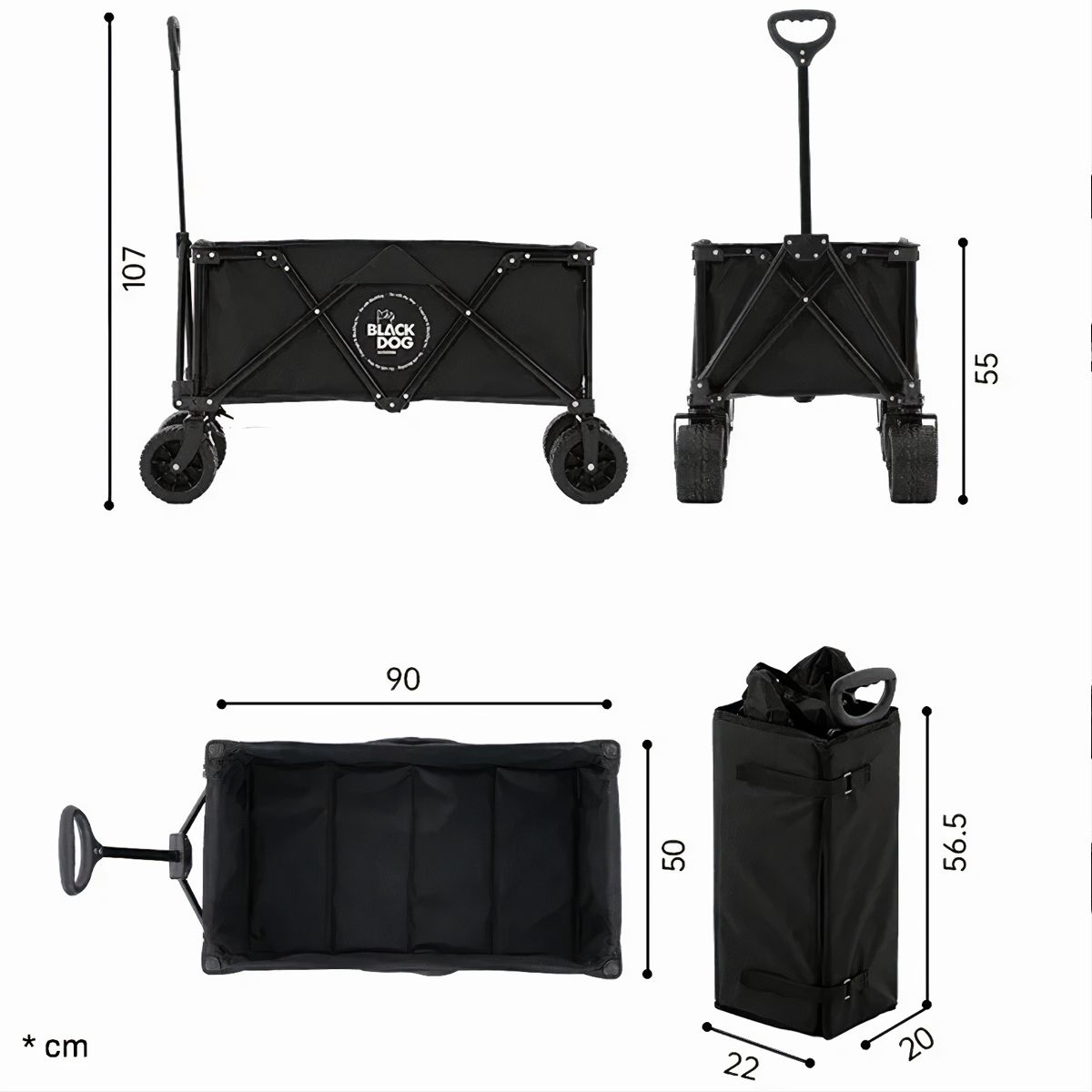  Xe kéo cắm trại xếp gọn BlackDog 