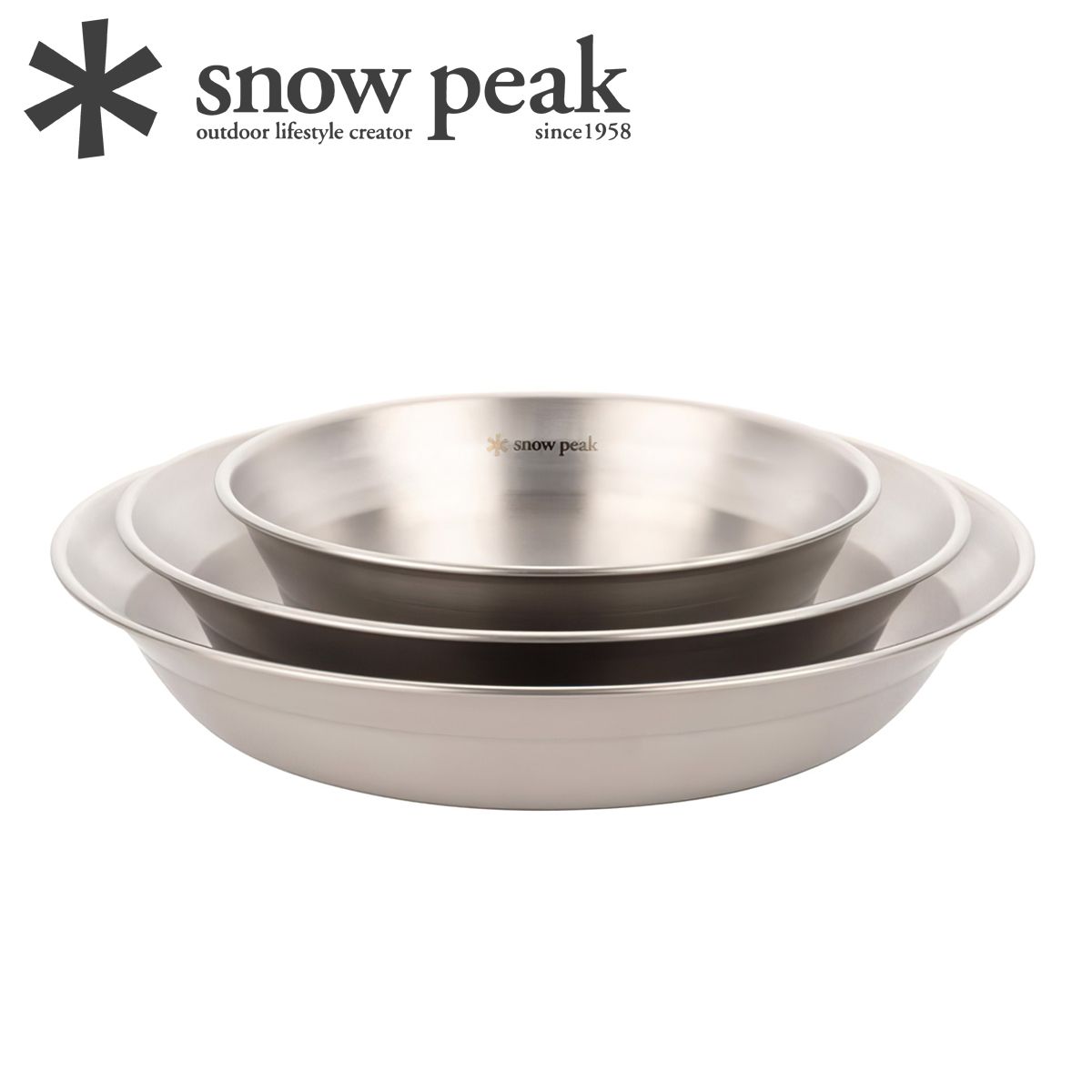  Bộ Chén Đĩa Cắm Trại Du Lịch ( bộ 1 người ) Snowpeak Tableware Set L 