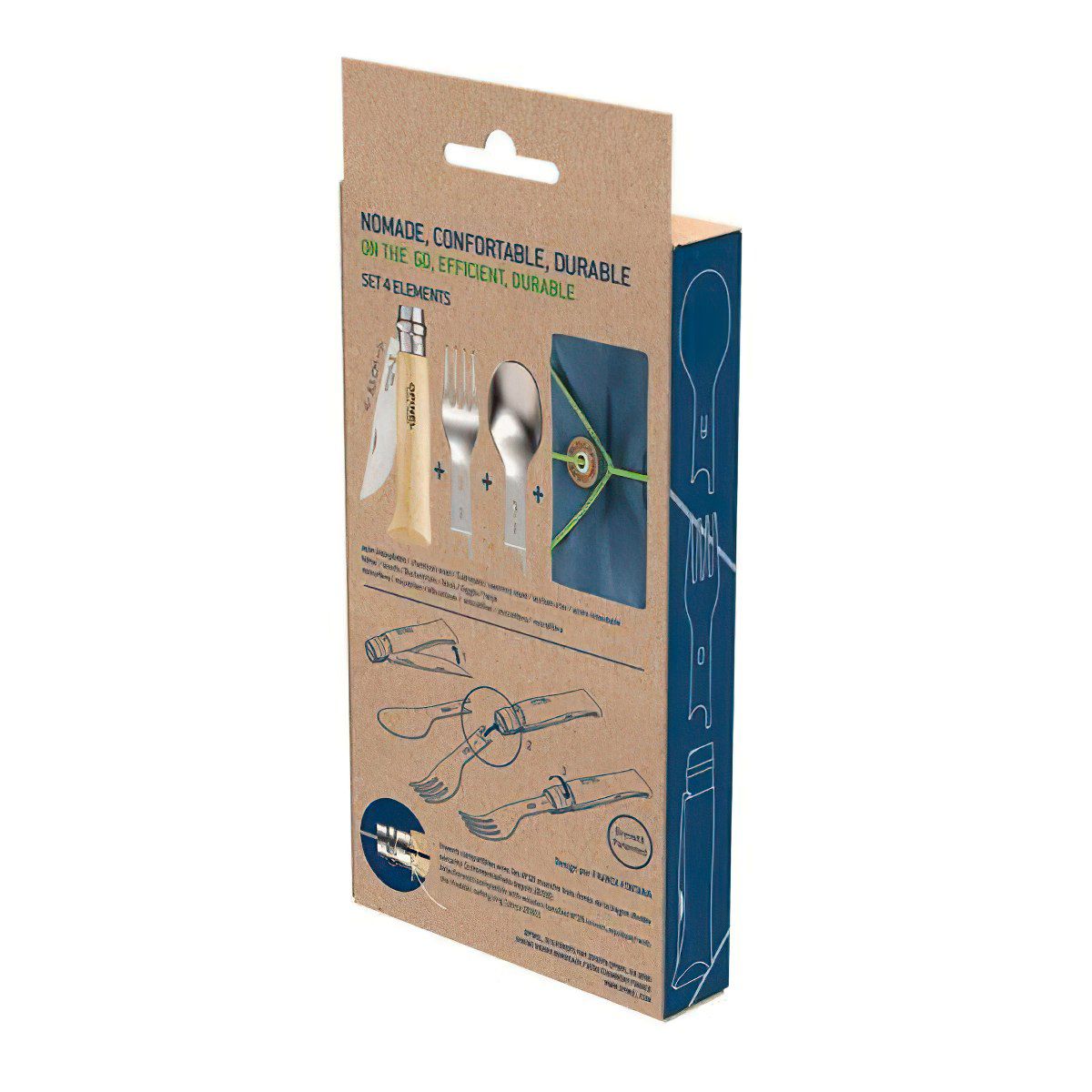  Bộ Dao Muỗng Nĩa Cắm Trại Opinel Picnic+ No.8 