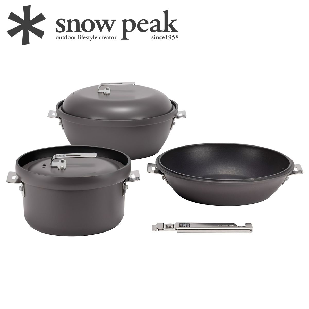  Bộ Nồi Nấu Nấu Cắm Trại Du Lịch Snowpeak Field Cooker Pro 