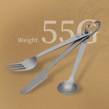  Bộ Thìa Dĩa Cắm Trại – Dã Ngoại Titanium 3 in 1 NatureHike (BST Đôn Hoàng) 