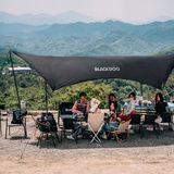  Tăng Cắm Trại Du Lịch Phủ Bạc Lục Giác Blackdog Hexagon Tarp Silver Coated 
