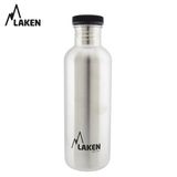  Chai Nước Inox Cắm Trại Laken Basic Steel 1L Nắp Nhựa 