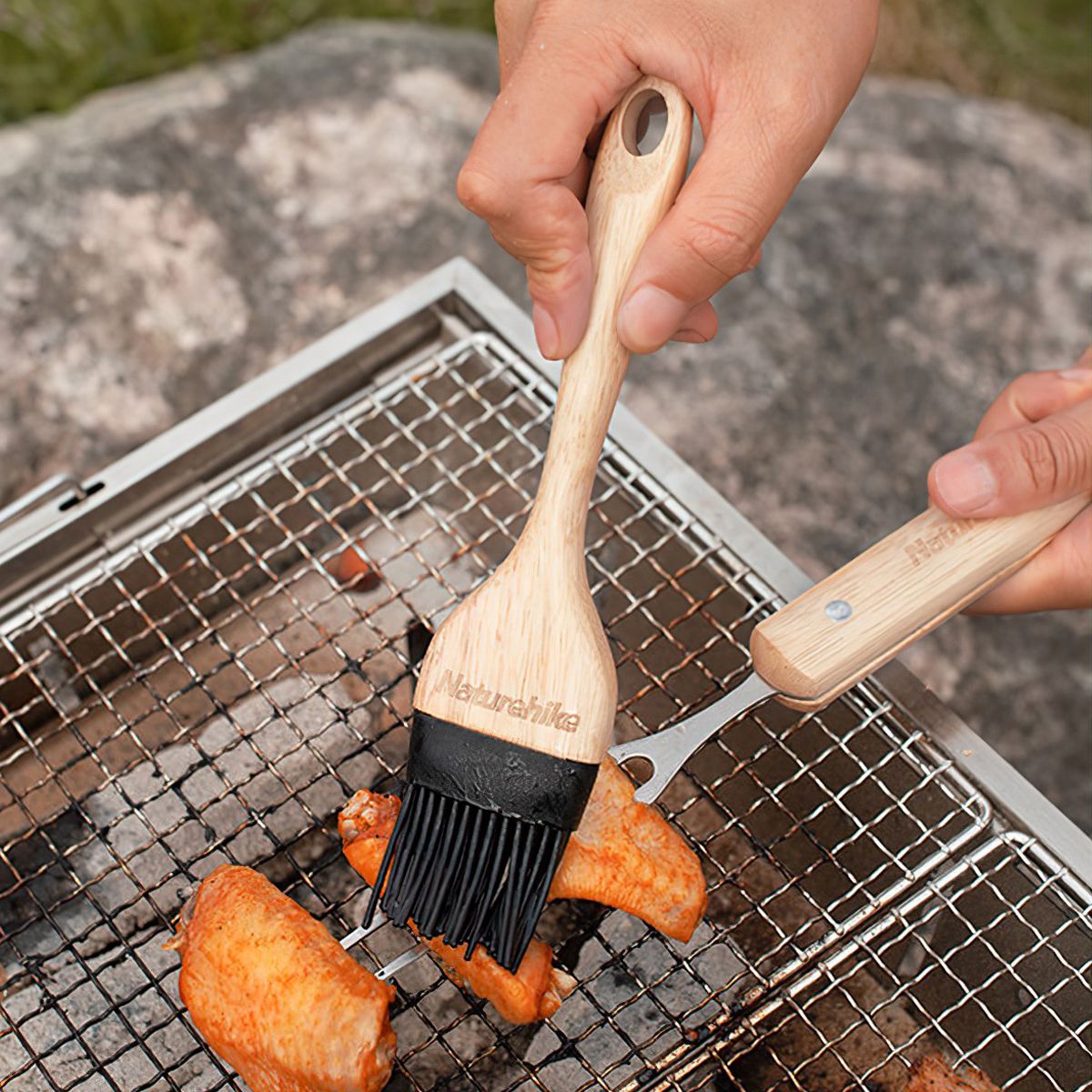  Cọ Quét Thịt Nướng Cắm trại BBQ Naturehike Silicone BBQ Brush 