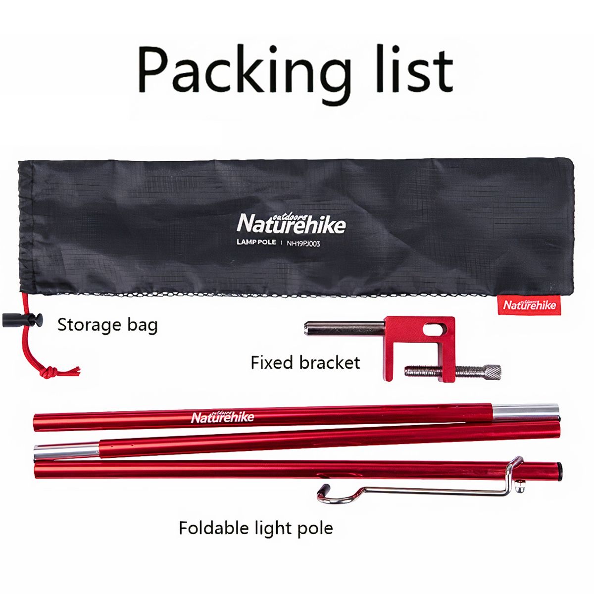  Chân Treo Đèn Cắm Trại - Dã Ngoại Siêu Nhẹ Naturehike 