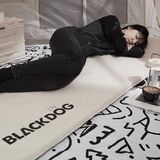  Đệm Tự Bơm Hơi Kèm Gối Cắm Trại Blackdog Thicken Sponge Self Inflatable Sleeping Pad With Pillow 