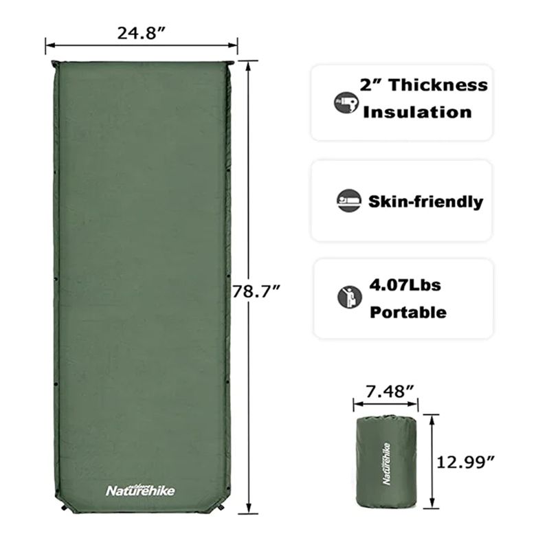  Đệm Cắm Trại Tự Bơm Hơi Naturehike Camping Mat 