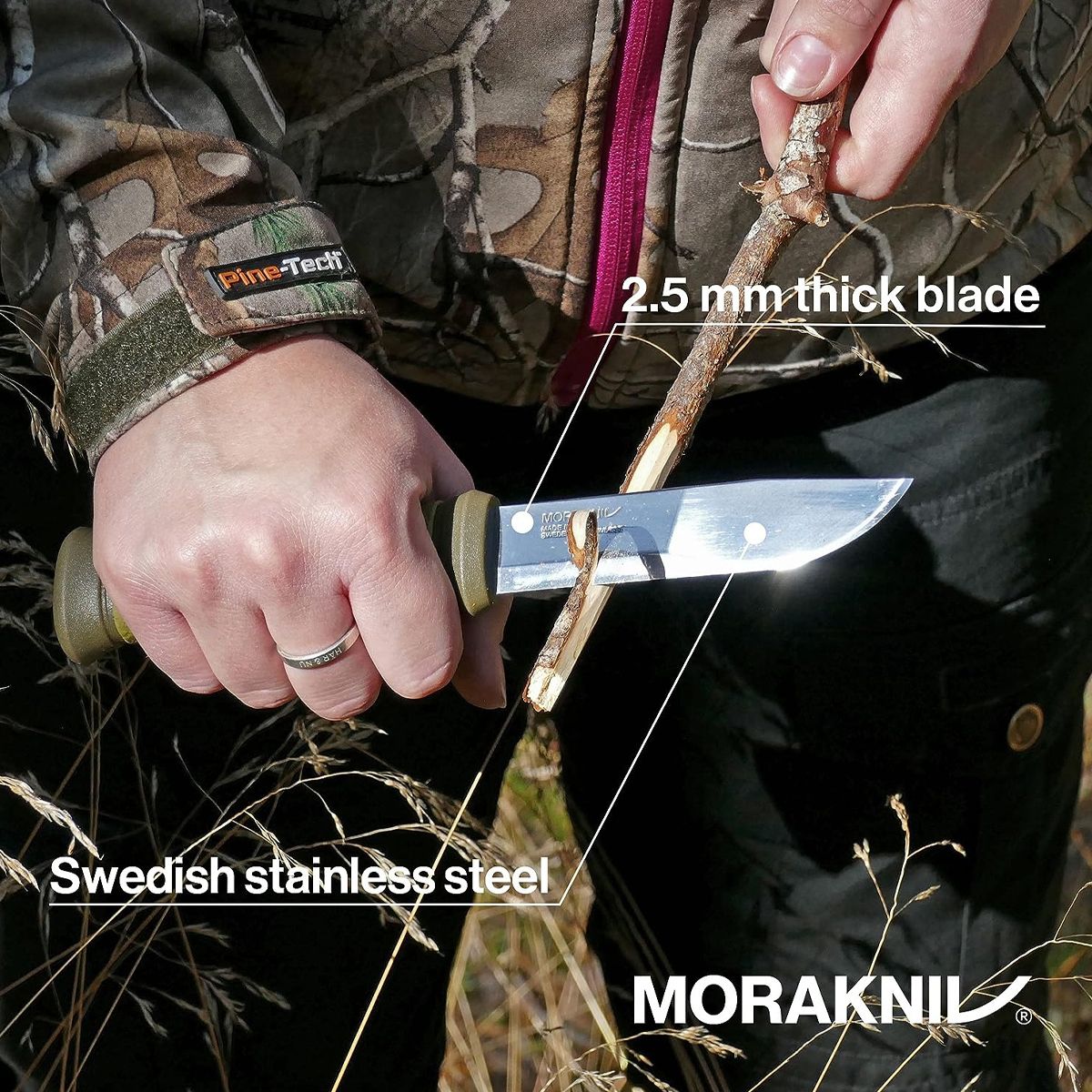  Dao Cắm Trại Morakniv Mora 2000 Stainless Steel 
